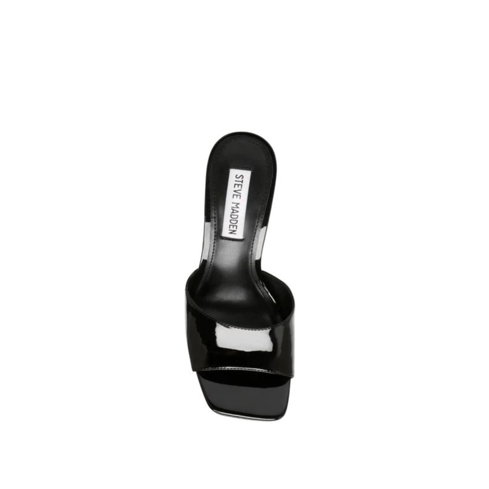 Steve Madden Signal Patent Mules Heels - Black Patent - Picture 3 of 8